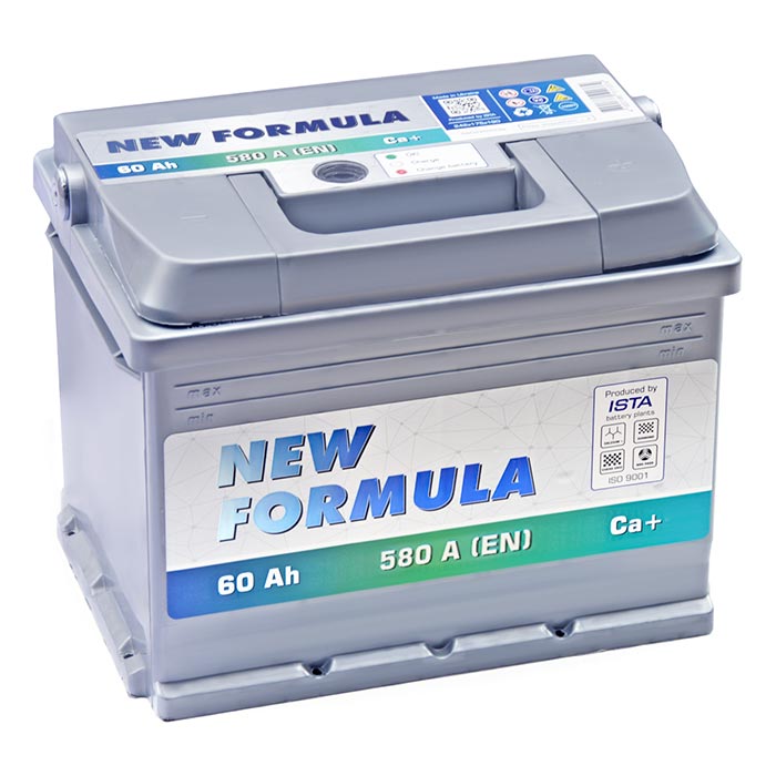 Акумулятор New Formula 60Ah Ев (-/+) (580EN) (д242*ш175*в190)